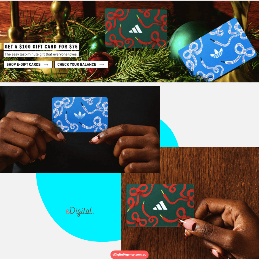 Adidas Christmas gift cards