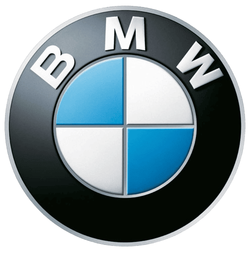 BMW logo black white blue PNG