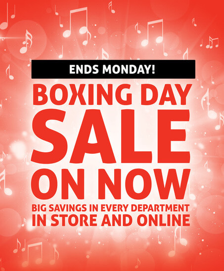 Billy Hyde Music boxing day sale banner image