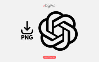 ChatGPT logo PNG black