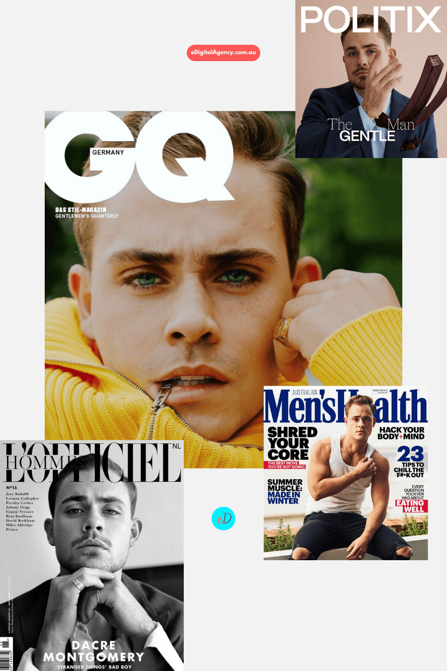 Dacre Montgomery popular Australian on Instagram