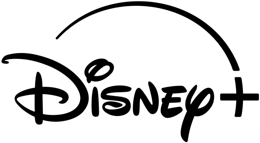 Disney plus logo black large size PNG