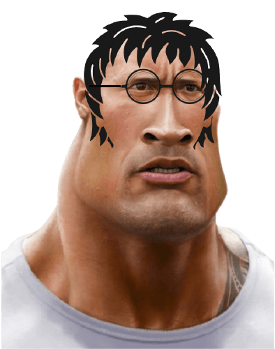 Dwayne Johnson caricature The rock