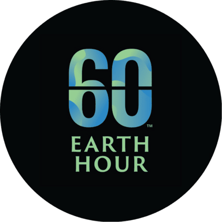 Earth Hour logo circle medium size