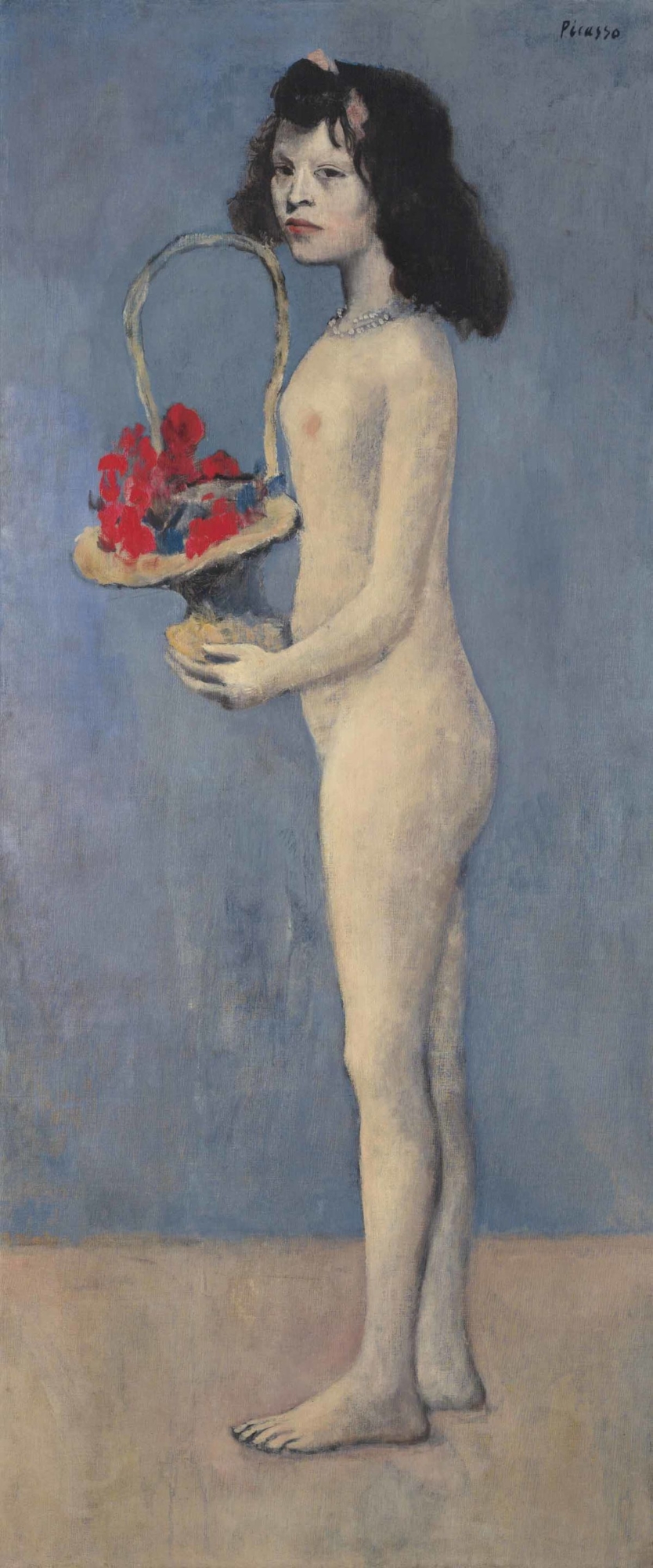 Fillette à la corbeille fleurie Pablo Picasso