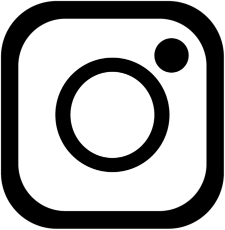 Instagram icon black PNG medium size