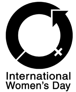 International Womens Day logo black