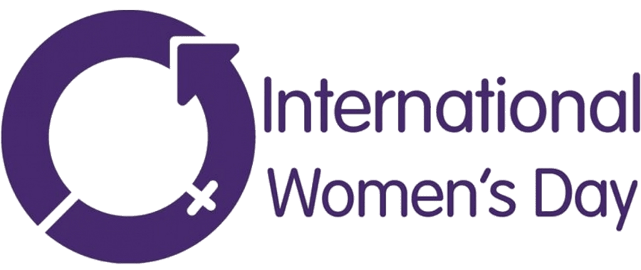 International Women's Day logo large size horizontal png