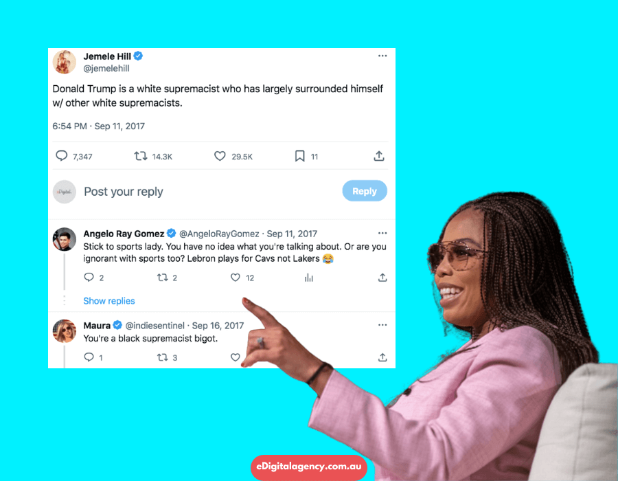 Jemele Hill tweet Donald Trump white supremacist