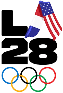 LA28 logo olympics PNG medium size