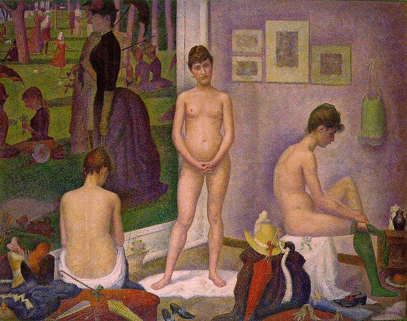 Les Poseuses Georges Seurat