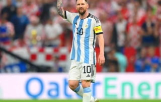 Lionel Messi wallpaper photo Argentina Croatia celebration semi-final world cup 2022