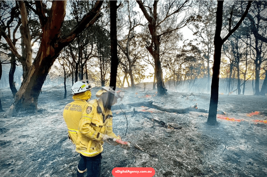 NSW Rural Fire Service NSWRFS fire fighters Australia