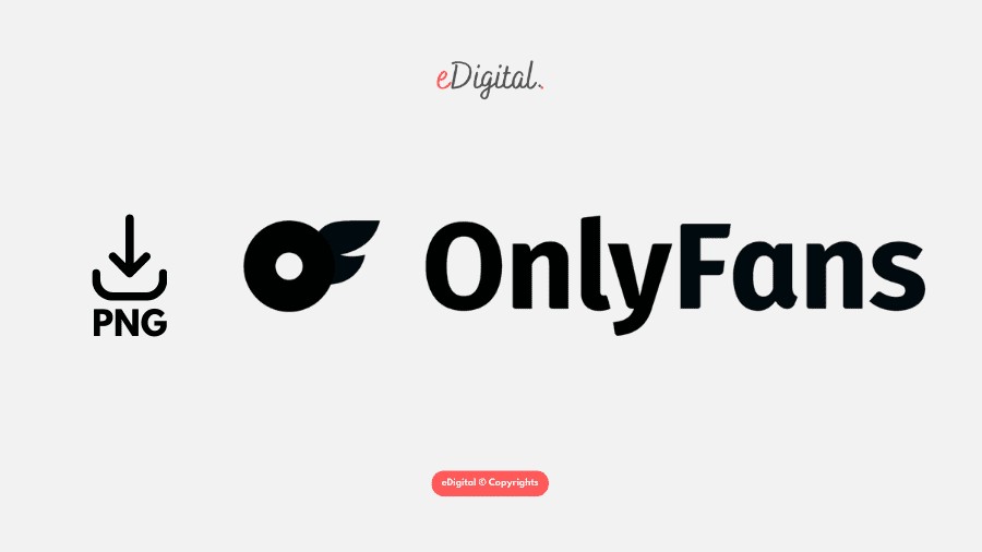 OnlyFans logo black PNG