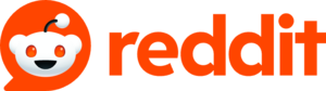 Reddit logo horizontal small PNG