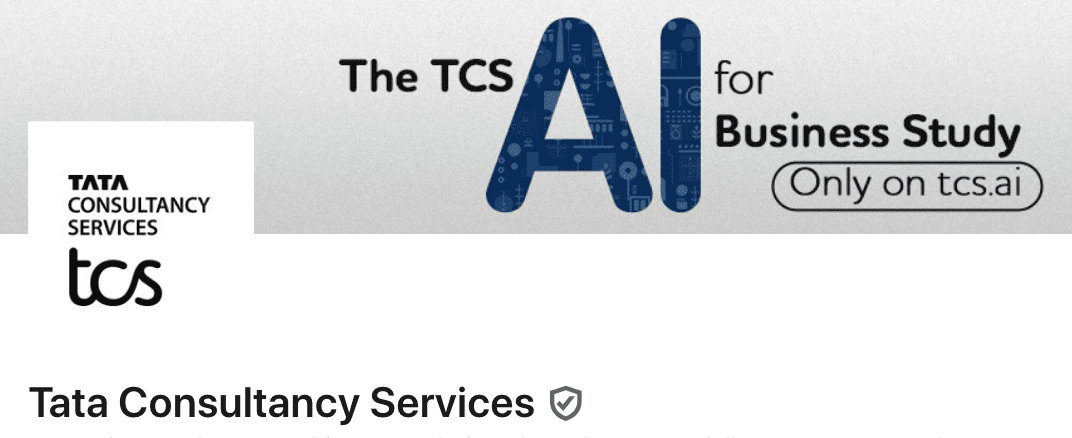 Tata Consultancy Services one of the best company pages on LinkedIn