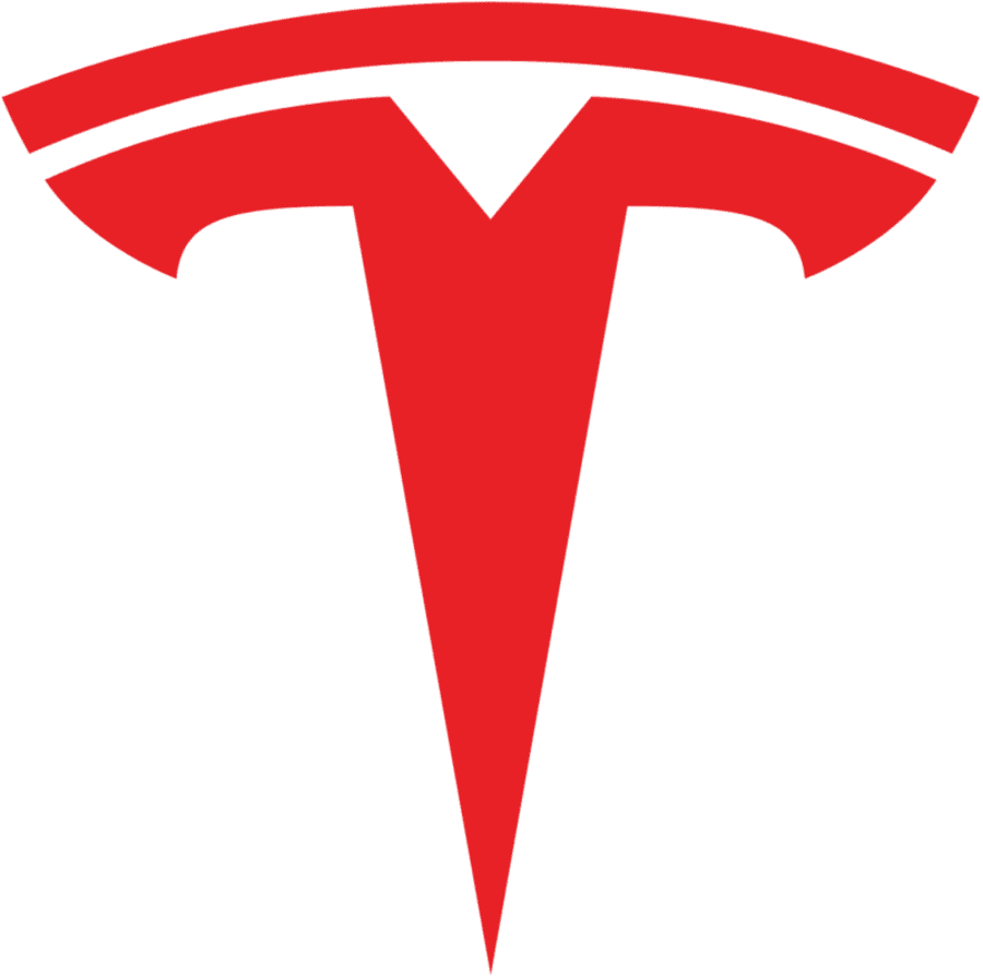 Tesla logo red large size