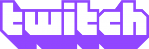 Twitch logo png purple 3D extruded shadow