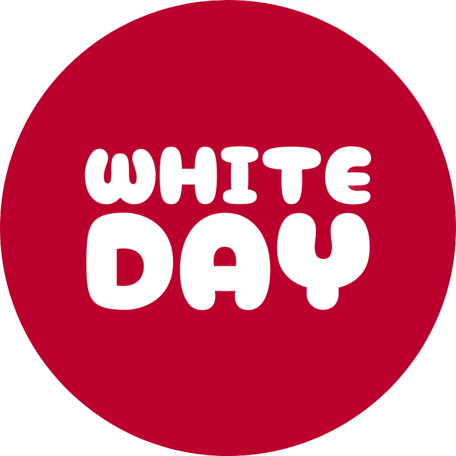 White Day logo circle PNG large size