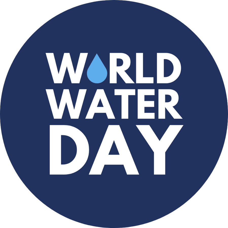 World Water Day logo PNG circle large size PNG