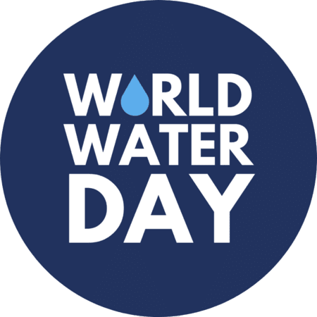 World Water Day logo PNG circle medium size PNG