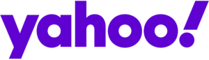 The new Yahoo logo PNG purple on a transparent background.