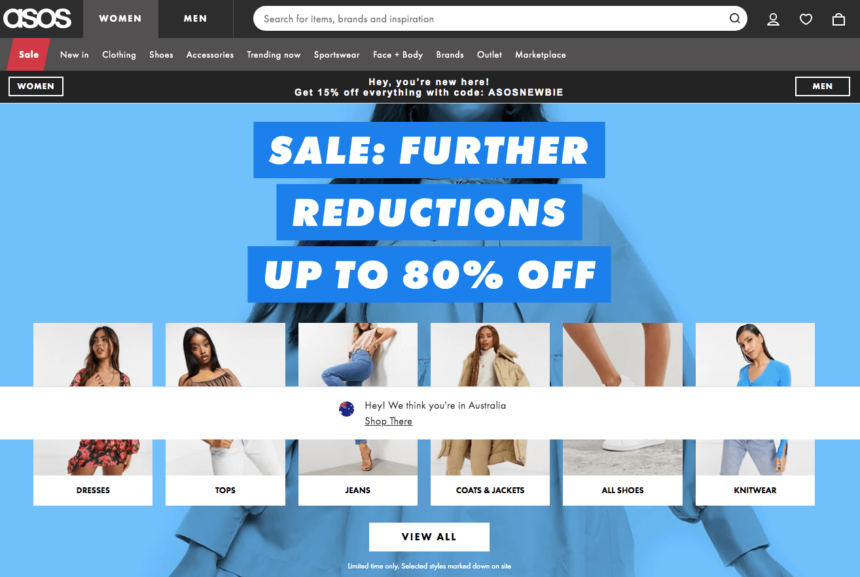 asos january sales offers deals