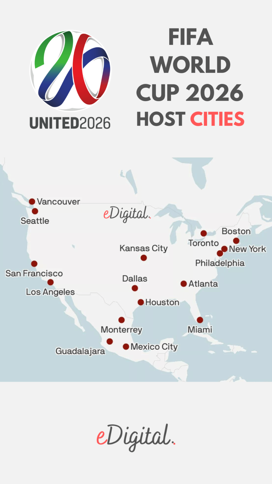 fifa world cup 2026 host cities map