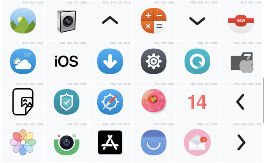 free iOS icon design ideas samples icon icons