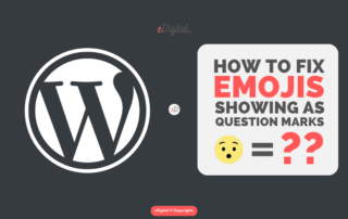 how to fix emojis shown as question marks on Wordpress