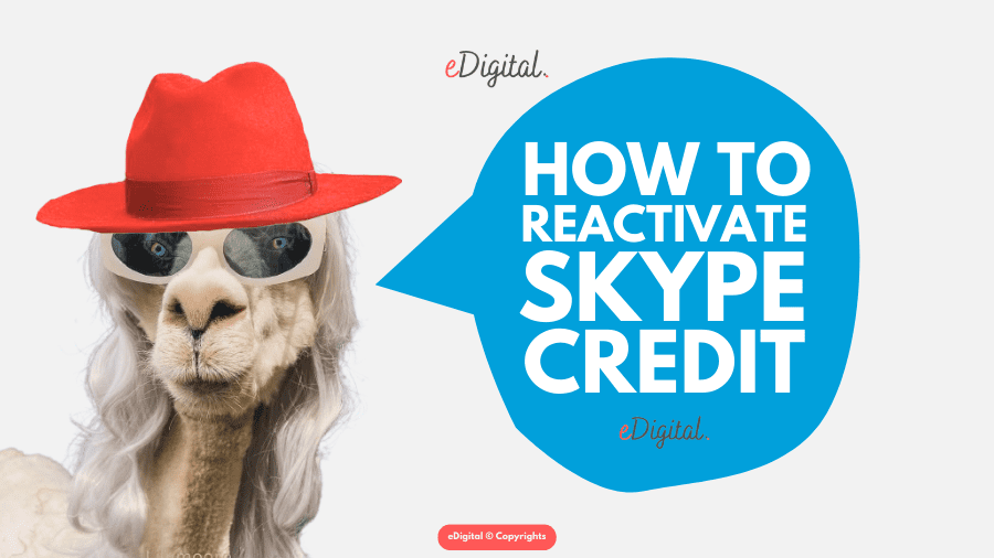 how to reactivate Skype credit