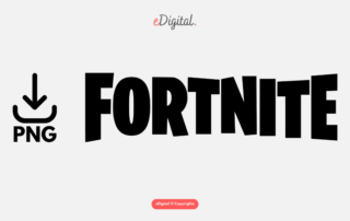 new Fortnite logo black PNG