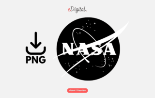 new Nasa logo black PNG