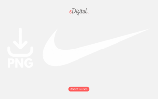 new Nike logo PNG white