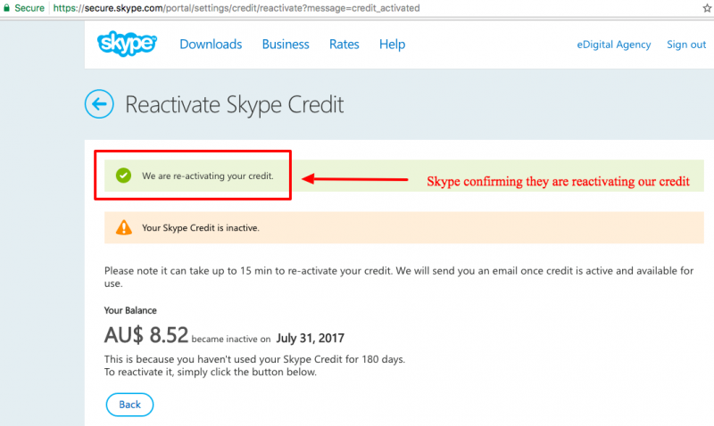 skype credit adder online
