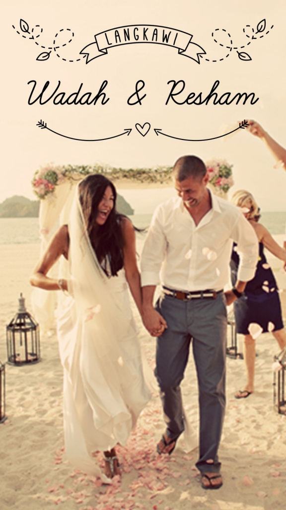 snapchat geofilter personal wedding langkawi island couple