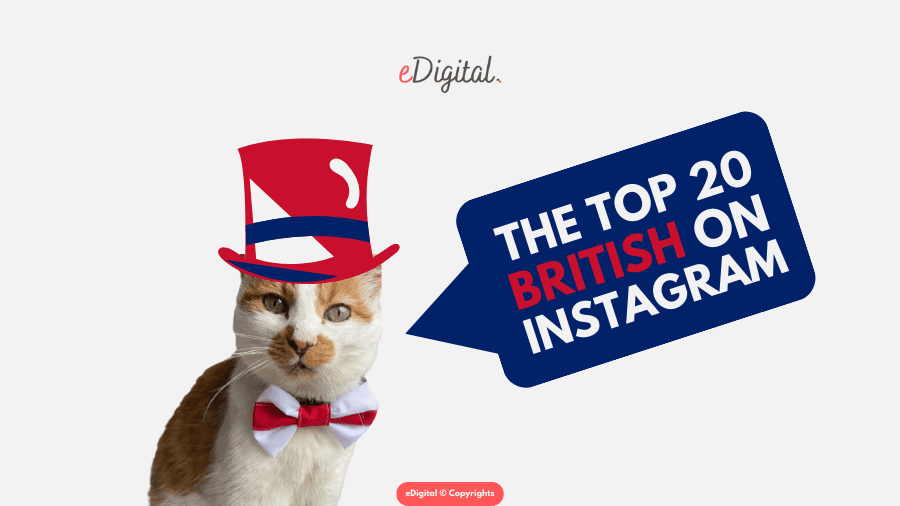 top 20 British on Instagram