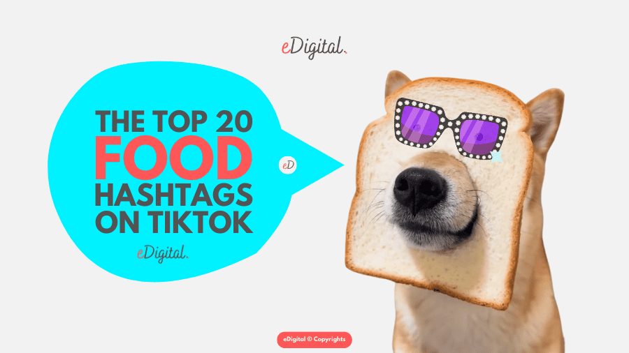 top 20 food hashtags on TikTok