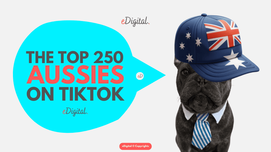 top 250 most followed Australians on TikTok list