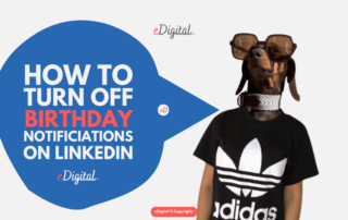 turn off birthday notifications on LinkedIn