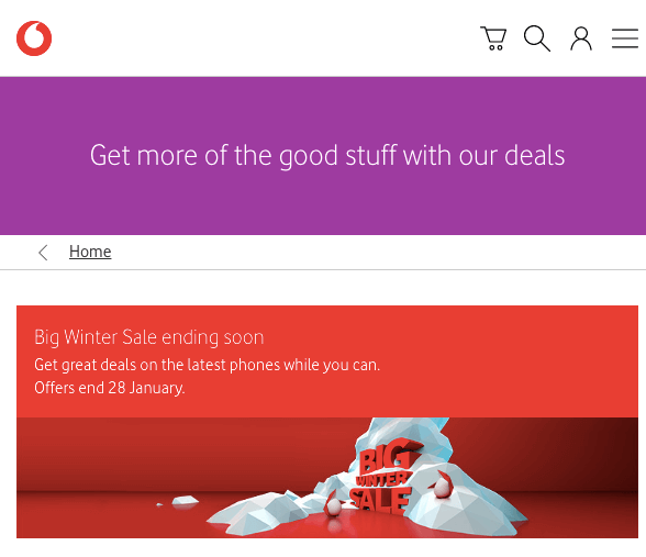 vodafone january sale deals offers