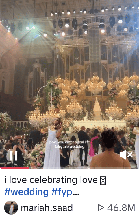 #wedding the most popular wedding hashtag on TikTok